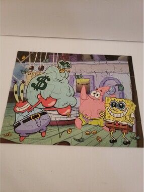 Nickelodeon Spongebob 24 Piece Puzzle Vintage 2005